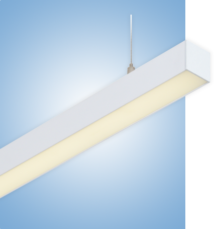 Светильник профильный L30 серия vs-ds-L30 в белом корпусе с протоколом управления Dali